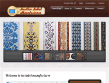 Tablet Screenshot of leatherlabelmanufacturer.com